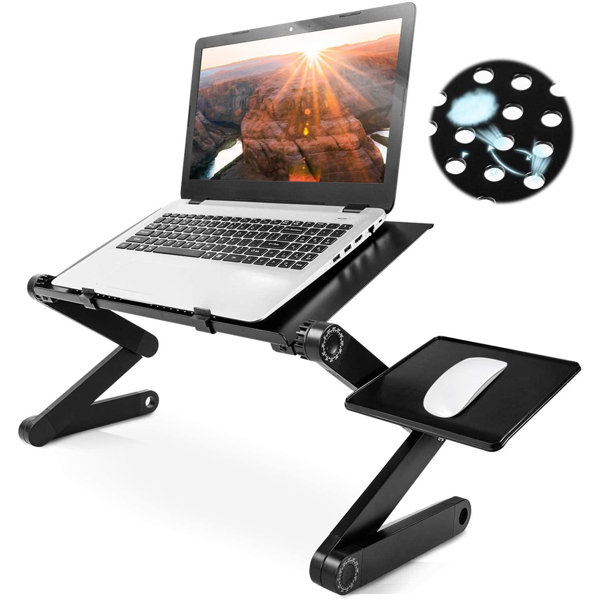 fedigorlocn Adjustable Laptop Stand Portable Laptop Bed Tray 17